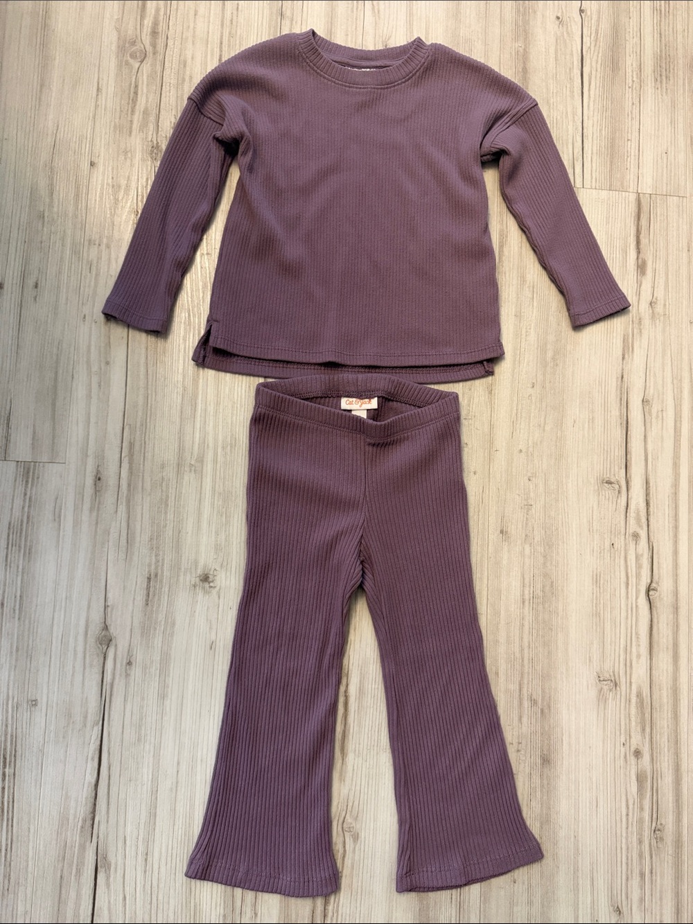 Cat & Jack Toddler Ribbed Two-Piece Set - Mauve